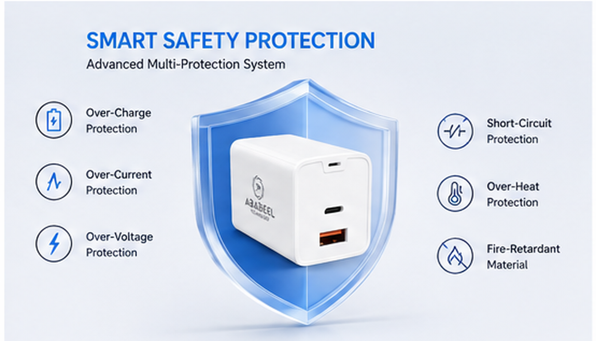 Ababeel 145W Super VOOC + PD Charger – Dual Port