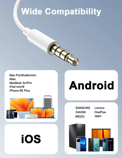 Ababeel Wired AUX Earphone Stylish & Comfort