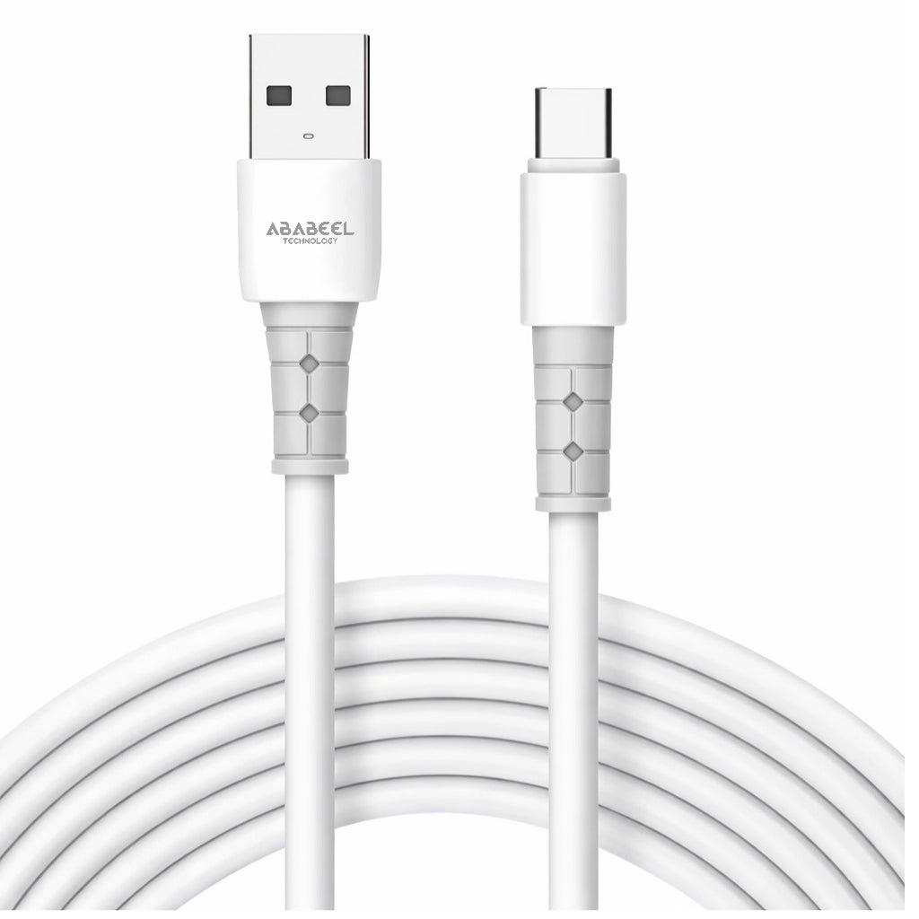 Silicone 80 Watt Data Cable USB Type- C White