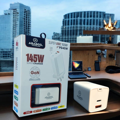 Ababeel 145W Super VOOC + PD Charger – Dual Port