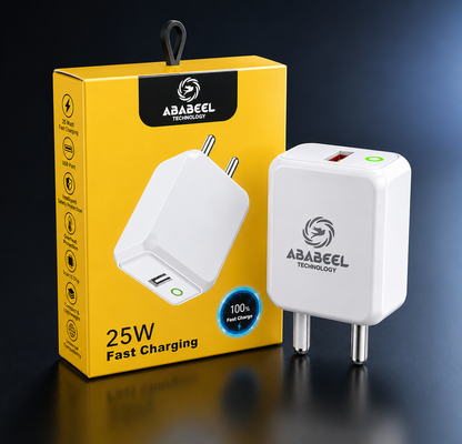 Ababeel 25W Fast Charger with LED Indicator